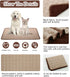 Dogs Cooling Mat Pet Self Cooling Pad Cool Blanket Summer Hot Weather Sleeping Kennel Mat,Washable Ice Silk Sleep Mat Pad Non-Toxic Breathable for Large Dogs Cats No Water (Coffee, Large)