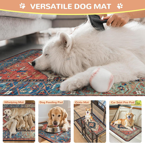 (2 Pack, 36"x36", Lahome Super Absorbent Washable Pee Pads for Dogs - Secure Floor Protection - Non-Slip, Leakproof