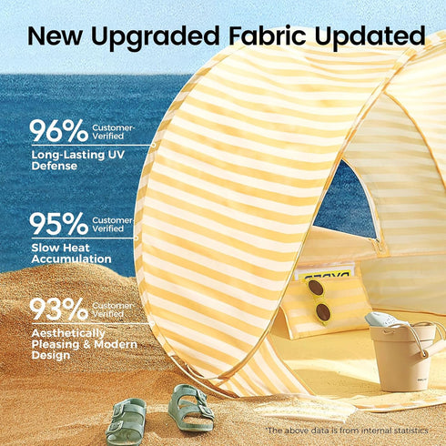 35.4"x27.6"x31.5" Summer Tiny Land Baby Beach Tent Pop Up Baby Tent with UV Protection, Portable Baby Beach Essentials