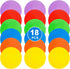 WildTracks 9 inch Spot Markers Flat Field Cones, Non Slip Rubber Agility Markers