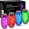 LED Safety Lights(4 Pack).Clip On Strobe&Running Lights.High Visibility Accessories Gear for Your