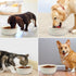 Ceramic Dog Bowls: Non-Slip Pet Feeding Dishes for Small Medium Dogs and Cats, Durable Porcelain (28oz, Cream White)