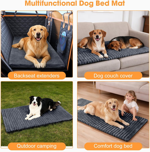 54"x 24.8", FURTIME Backseat Pet Bed Mat, Non-Slip Dog Bed for Car Back Seat, Washable Travel Pet Mat with Removable