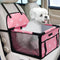 PetsHome Dog Car Seat Foldable Dog Car Booster Seat Waterproof Breathable Oxford