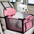 PetsHome Dog Car Seat Foldable Dog Car Booster Seat Waterproof Breathable Oxford