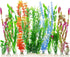 MyLifeUNIT Artificial Fish Tank Plants, 10 Pack Plastic Decorations for Aquariums