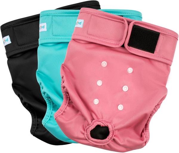 Paw Legend Washable Reusable Female Dog Period Diapers for Heat Doggie Puppy
