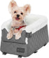 8 Lbs PETSFIT Center Console Dog Car Seat with Safe Protection Hooks, Pet Car Seat with Upgraded Safety Tethers