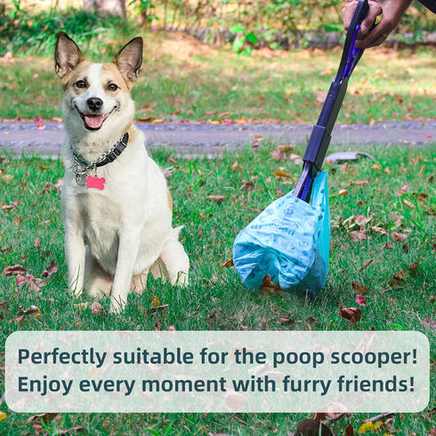 Doggy(360 Count 1.1 Cat Litter Disposal Bags and Dog Poop Bags with Handle,Cornstarch Based Extra Thick and Guaranteed