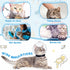 8 Set Trimming(L Pcs Cat Muzzle with Adjustable Cat Bathing Bag Breathable Clear Muzzle Pet Grooming Brush Tick Remover