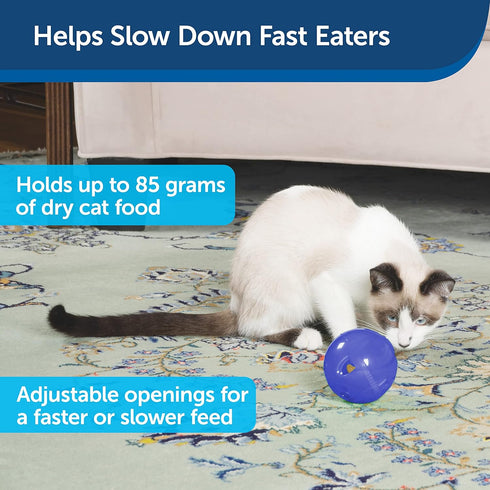 Petstages Nina Ottosson Rainy Day Cat Puzzle & Play + PetSafe SlimCat Food Dispenser