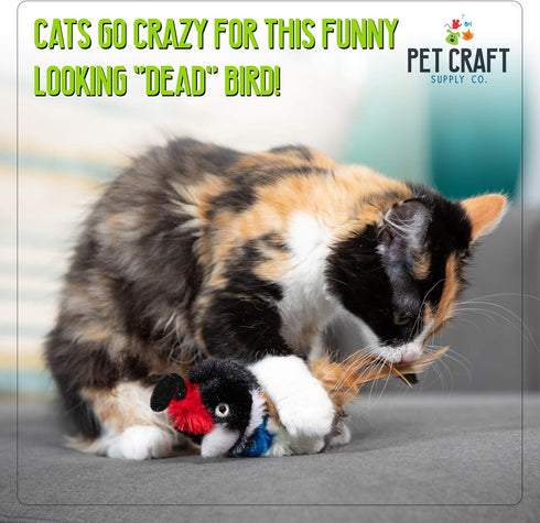 Pet Craft Supply Kitty Condor Crazy Catnip, Funny Cuddling Chasing Hunting Irresistible Soft Plush Toy with Realistic