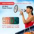 Pyle Compact Portable PA Megaphone Speaker - 50W Handheld Bullhorn with LED Flashlight, Alarm Siren