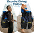 XL Mesh Scuba Diving Bag Backpack for Snorkeling Gear & Equipment, Holds Mask, Fins, Snorkel