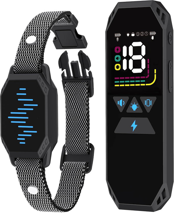 Large Dog Training Collar with Remote, 2500FT Range, Rechargeable IP67 Waterproof E-Collar, 4 Training Modes Beep