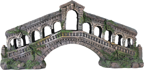 Penn-Plax Rialto Bridge Aquarium Decor, Medium Size 18.5" L x 4.75" W x 9.0" H