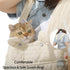 Gleegain Backpack Dog Sling Carrier for Hiking Camping Travel Hands-Free Cross Shoulder Straps Safety Leash Ring Puppy