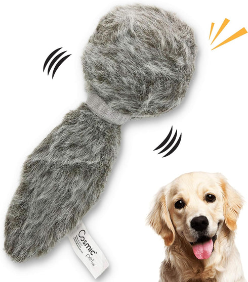 Hyper Pet Doggie Tail Interactive Plush Automatic Dog Toys, Durable, Wiggles, Vibrates, and Barks, Batteries Included