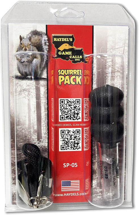 Haydel's Game Calls SP-05 Squirrel Call Pack, Squirrel Calls for Hunting
