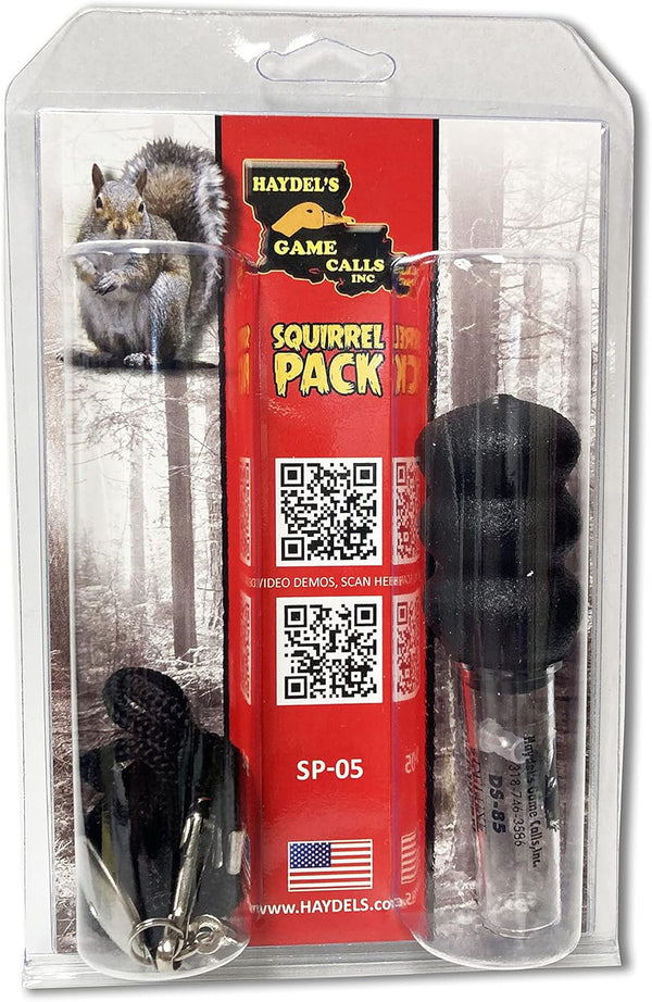 Haydel's Game Calls SP-05 Squirrel Call Pack, Squirrel Calls for Hunting
