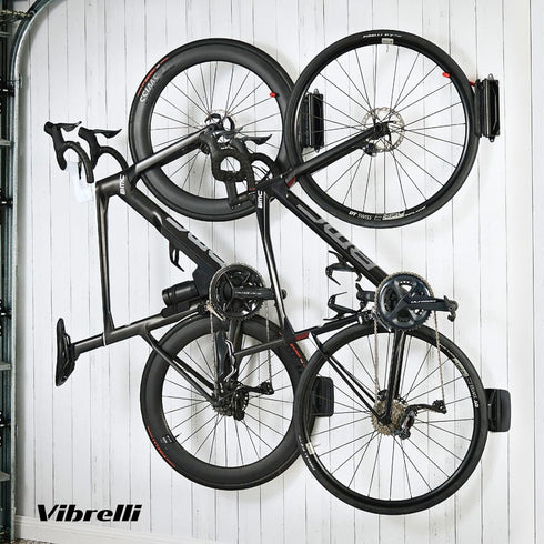 Vibrelli Swivel Bike Wall Mount, Vertical Bike Rack for Garage, Bike Hangers for MTB, Road, eBike, Storage Hooks for