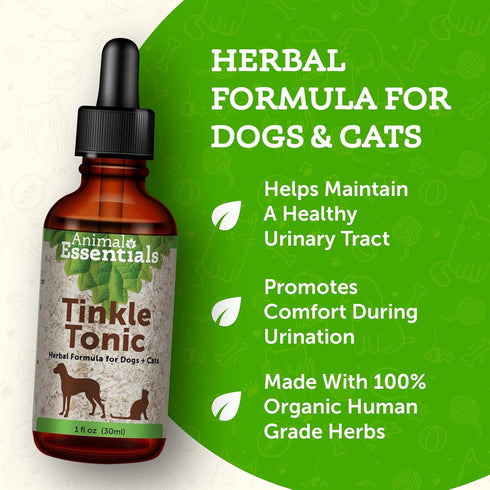 Animal Essentials Tinkle Tonic for Dogs & Cats - Urinary Tract Support, 1 fl oz