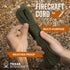 Firecraft Cord - Utility Paracord Survival Rope, Parachute Cord for Emergency Preparedness, Fishing, Sewing, Tinder