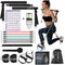 Portable Pilates Bar Kit with Resistance Bands, 3 Set Exercise Resistance Bands for Full-Body Workouts