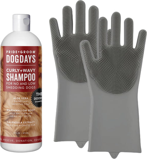 Pride and Groom DogDays Curly + Wavy The Scrub Kit - Natural