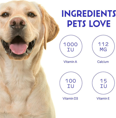 Premium Multivitamin for Dogs, Daily Multi for Immune, Mood, Joint, Skin, Heart & Digestive Health, 60 Chews