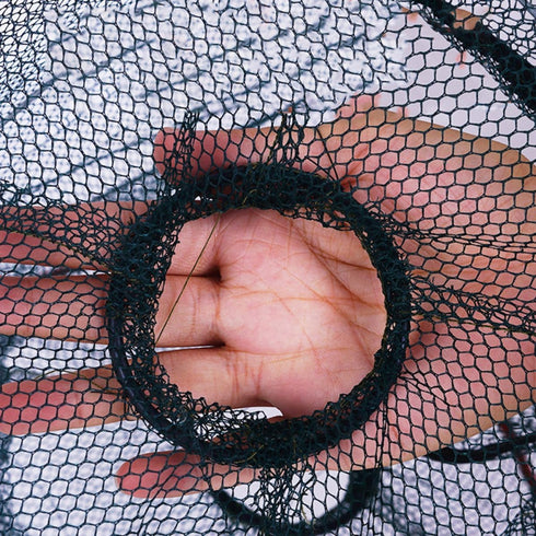 4pcs WOONEKY Portable Lobster and Crab Fishing Trap Nets Collapsible Shrimp Cast Net Mesh for Outdoor Bait Casting