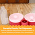 Noa Store Pet Food and Water Dispenser, 2 Removable Bowls, Gravity-Fed Drinking System for Cats and Dogs, Pink
