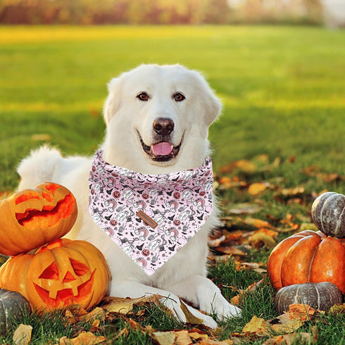 Pack, Lionheart Glory Dog Bandana - Halloween Washable Soft Scarf, Fall Bib for Small to Large Puppies - Adjustable