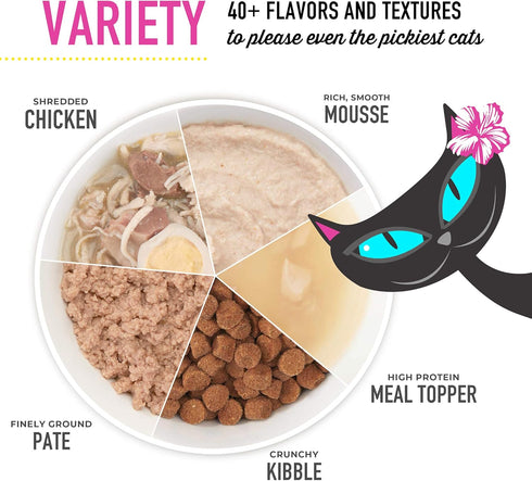 Tiki Cat Luau Pate Variety Pack, Grain-Free Wet Canned Cat Food, 5.5 oz Cans (Pack of 8)