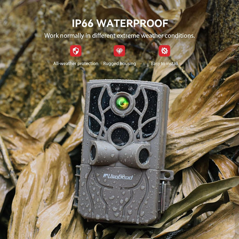 usogood 4K 48MP, Phone,8 32GB Trail Camera WiFi Game Camera that Send Pictures to Batteries & Card,Wifi Trail Cameras