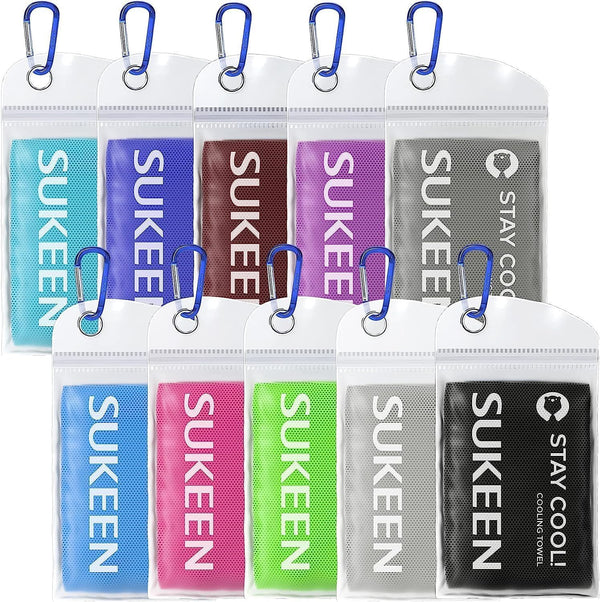 Sukeen Cooling Towel (40"x12"), Soft Breathable Cooling Towels for Neck and Face,
