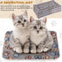 4 Pack Ultra Soft Dog Cat Bed Mat with Cute Prints, Cozy Washable Thickened Pet Bed Mat for Small Animals