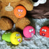 Smile Face Dog Squeaky Toys Soft Latex Squeak Balls for Small Pet Dogs, 6 Pcs/Set