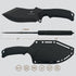 Hunting Survival Cleaver Knife, 9" Full Tang Fixed Blade with Extra FRN Handle Scales, MOLLE Clip Carry