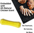 Playology Squeaky Dog Toy Fetch Stick | Durable Rubber, Chicken Scented, Large Dogs, Non-Toxic, Floating Toy