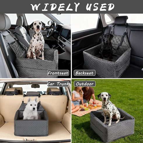 35 lbs, Memory Foam Dog Car Seat for Small/Medium Dogs,Travel Booster Seat for Dogs up to Washable Removable Cover