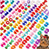 100pcs Dog Hair Bows, Bulk Cute Puppy Pet Small Dog Hair Bows with Rubber Bands for Grooming Accessories