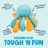 goDog Crazy Tugs Octopus Squeaky Plush Tug Dog Toy with Chew Guard Technology, Durable Fabric & Squeaker for Active