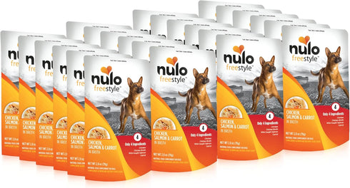 Nulo Freestyle Chicken, Salmon, & Carrot in Broth Real Meat Dog Food