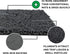 Furhaven 44" x 35" Highly Absorbent Dog Door Mat, 100% Washable, Chenille Rug, Charcoal (Gray), Extra Large/XL