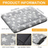 4 Pcs Dog Bed Mat, Reversible Crate Pad, Machine Washable Sleeping Mat for Small, Medium, Large Dogs (Gray, 24 x 36 x