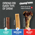 CHOMP 'EMS Purehide Chews - Slow Roasted Rawhide Dog Treats, High Protein Beef Hide, Bacon Flavor, 8.5 Oz