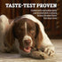 Rawhide Dog Treats | Healthy, Grass-Fed Buffalo Jerky Raw Hide Chews | Hickory Smoked Flavor | Jerky Kabob, 18 Count