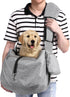 Ownpets Pet Sling Carrier, Fits 15 to 25lbs Extra-Large Dog/Cat, Reversible Hands-Free Bag for Outdoor Travel