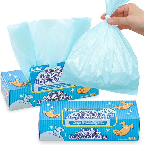 BOS Amazing Odor Sealing Dog Poop Bags - Durable and Unscented [Size: